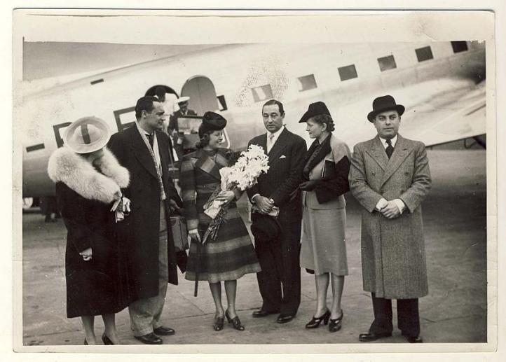 Maria Cebotari la Aeroportul Băneasa