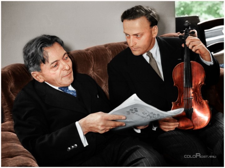 George Enescu și Yehudi Menuhin - (c) coloRostariu