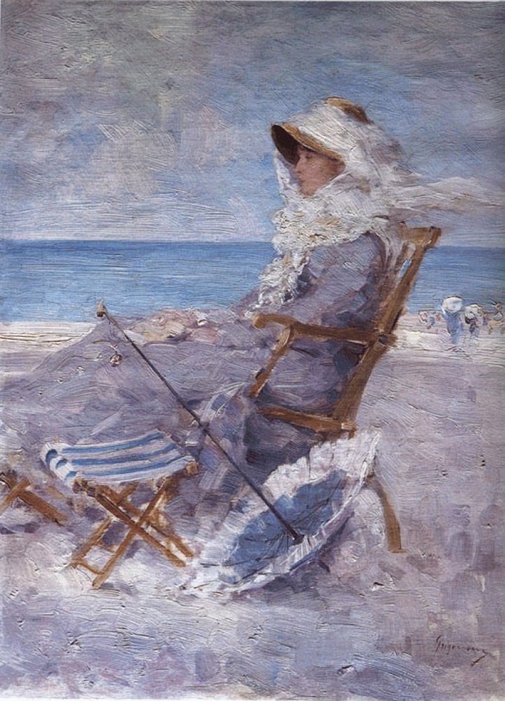 Carlotta Leria (Femeie la mare) - N. Grigorescu