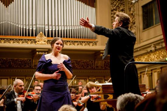 Lise Davidsen și Christian Badea, la Ateneul Român (Foto: Romeo Zaharia)