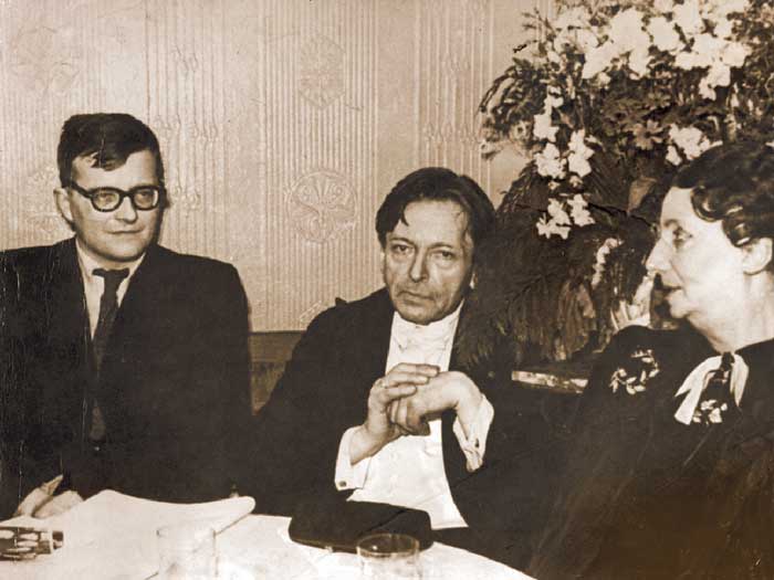 Șostakovici, Enescu și Maruca în 1946, la Moscova