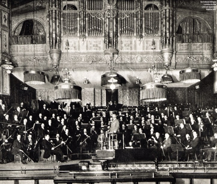Sir Edward Elgar în fruntea LSO la Queen's Hall, 1911
