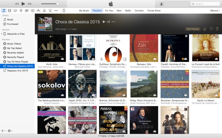 Playlist - Chocs de Classica 2015