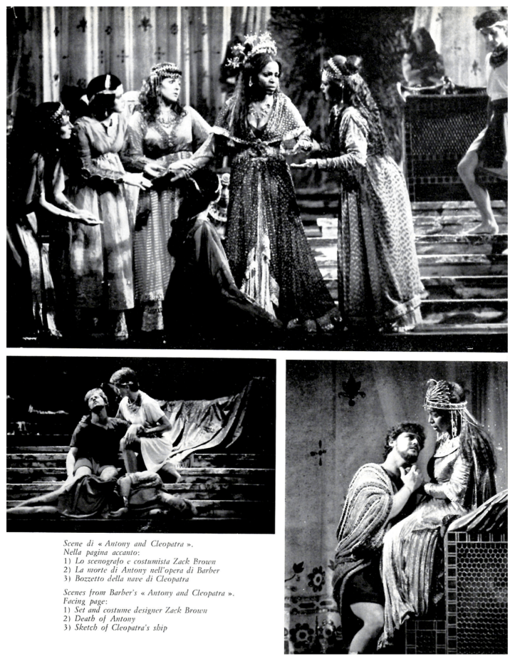 Anthony And Cleopatra - Spoleto, 1983